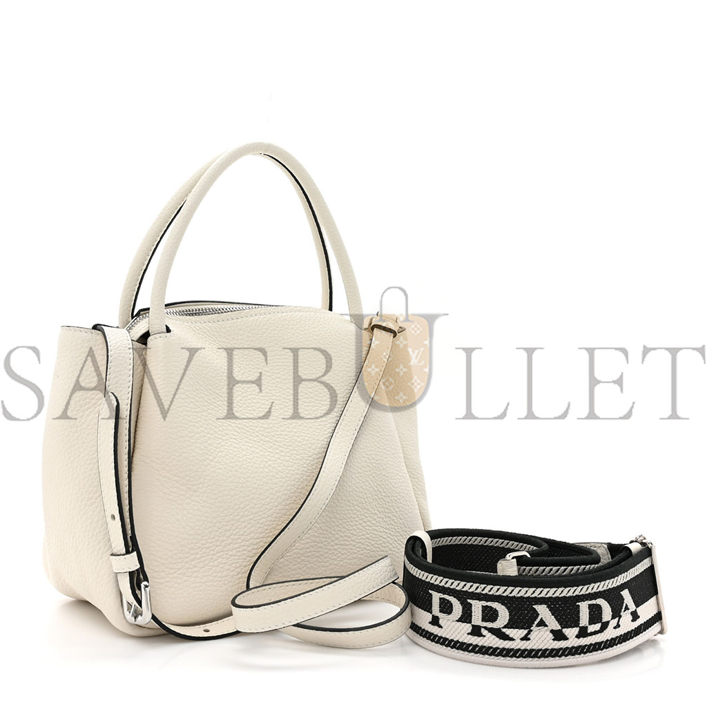 Pra*a vitello daino top handle white (33*29*13cm)